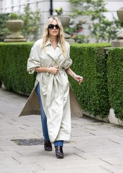 Sienna Miller Gives a Classic Trench the Boho Treatment